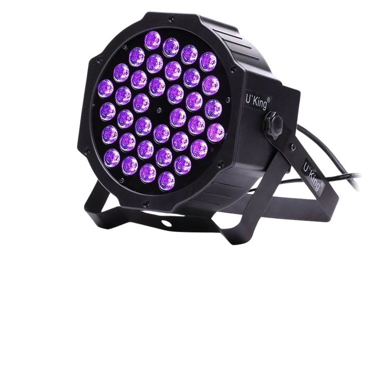 Tacho Par Led 36 X 3w Uv Evento Fiesta Neon