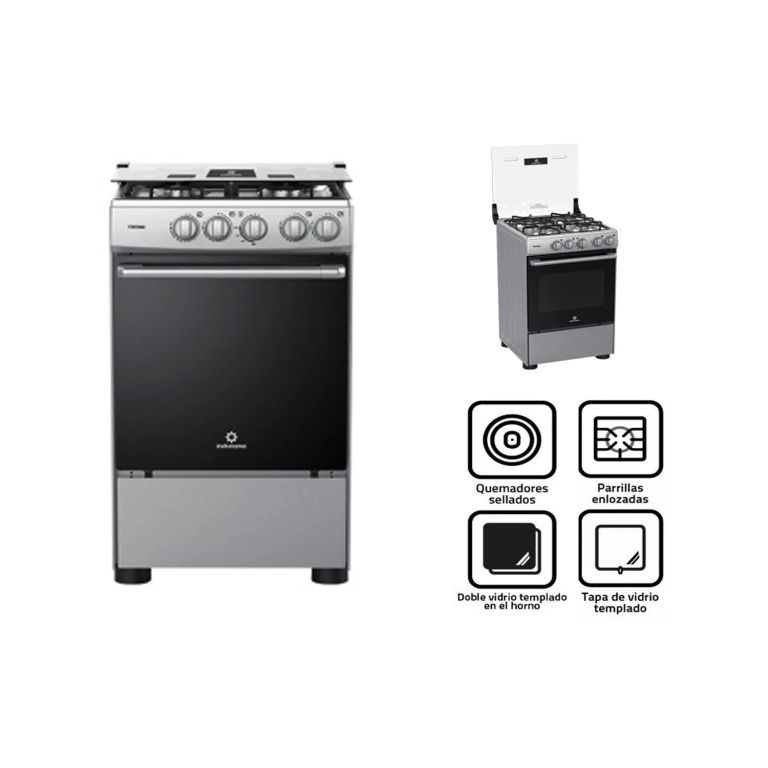 Cocina a gas 04P1774 fontana 4 hornillas 20 pulgadas