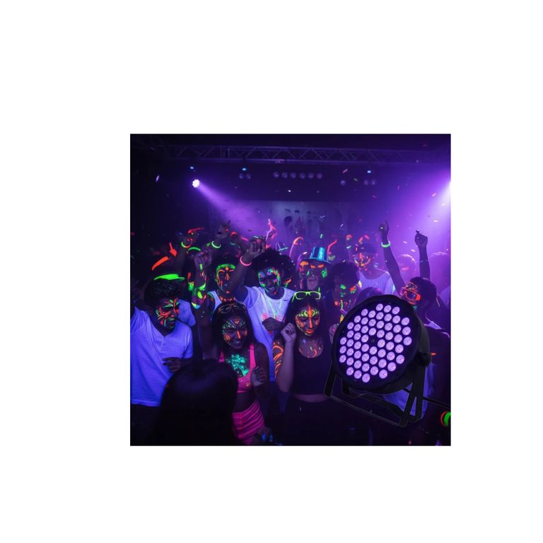 Tacho Led luces Uv 54 X 3w Para Eventos Fiesta Neon