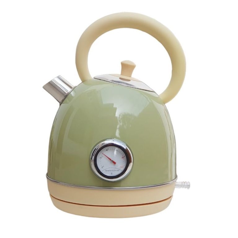Hervidor Eléctrico Vintage Retro de Acero de 1.8 Litros - Verde