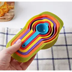 GENERICO - Cucharas Y Tazas Medidoras Plasticas Juego X 6 Repostería