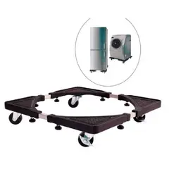 GENERICO - Base Ajustable Multifuncional Con Ruedas Para Electrodomésticos