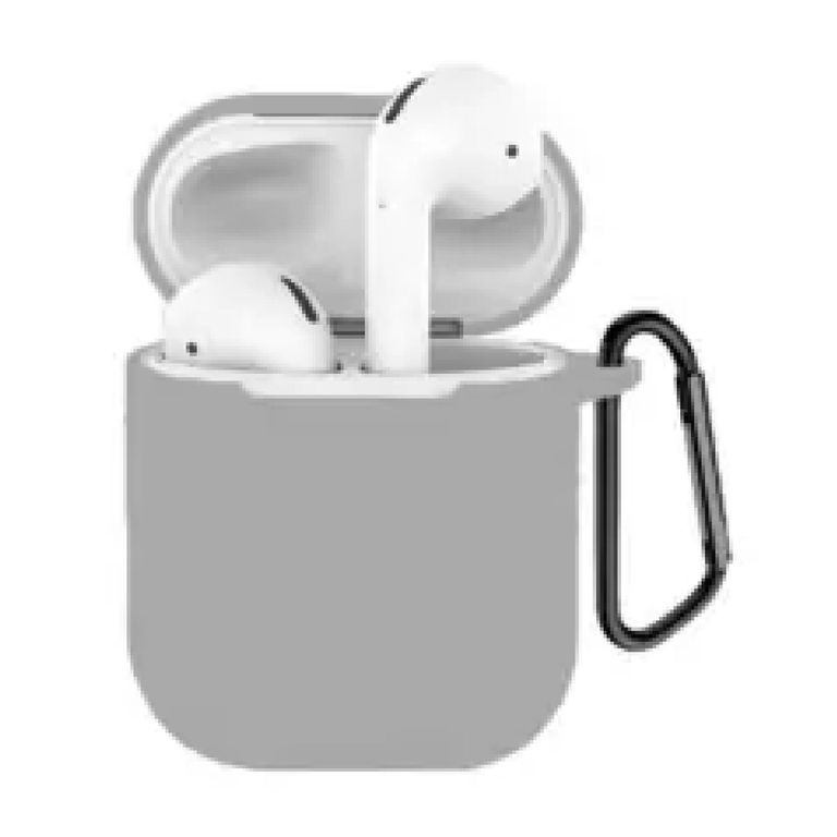 CASE PARA AIRPODS SILICONA 1ERA Y 2DA GENERACION GRIS