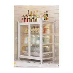 GRETAIL - Organizador Escurridor Platos Cocina Estante Multiuso 3 Niveles Blanco