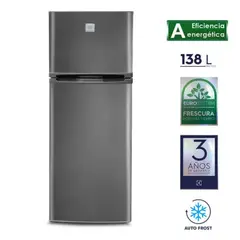 ELECTROLUX - Refrigeradora 138 ltrs Auto Frost inox ERT18G2HNI