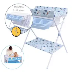 EBABY - Bañera Cambiador MAXI 830-1 Azul