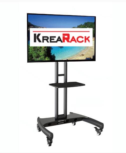 Soporte para Tv Piso Regulable 32 a 75" Tapacable Negro