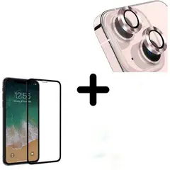 GENERICO - Mica de Camara Individual Iphone 14 ProMax + Mica de Pantalla - Rosado