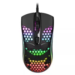 GENERICO - Mouse Gamer USB RGB Para PC y Laptop M10 1600 DPI Negro