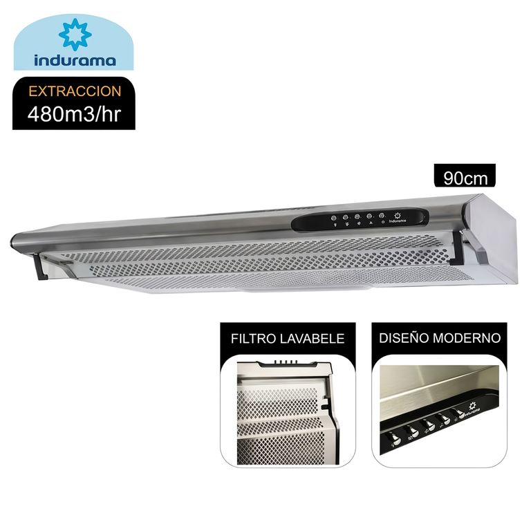 Campana Extractora 3 Velocidades CEI-902CRP