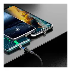 GENERICO - Cable Cargador Magnético Para Celular USB Tipo C IOS Multifuncional