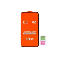 GENERICO - Mica Vidrio Templado 9H para Samsung A11 Borde Negro