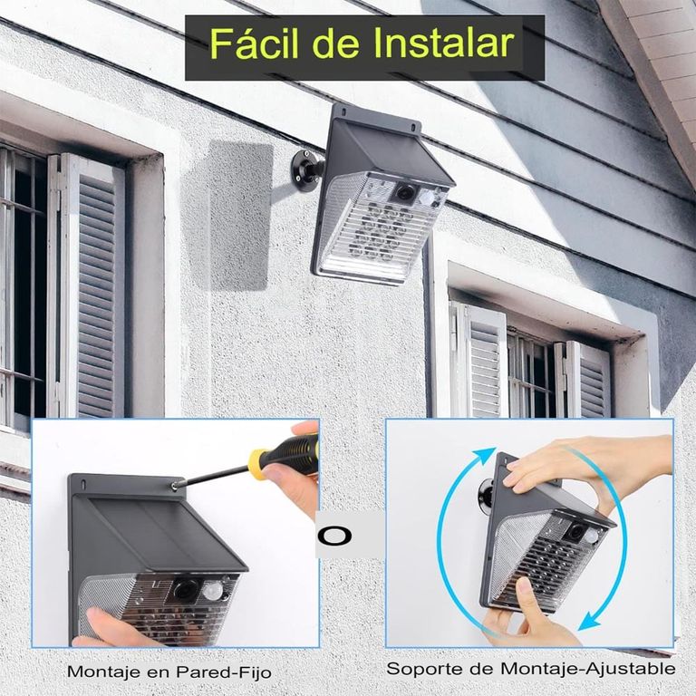Camara de Seguridad y Lámpara Solar y AC WIFI 24Ghz IP66
