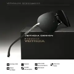 VEITHDIA - Lentes de Sol - Polarizados - UV400 - Gris