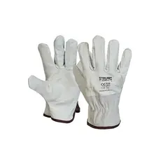 STEELPRO - GUANTE CUERO DRIVER BLANCO