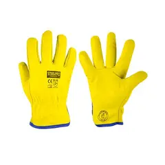 STEELPRO - GUANTE CUERO PUÑO CORTO AMARILLO