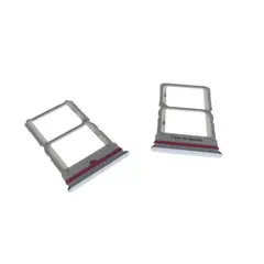 GENERICO - Repuesto Bandeja SIM Micro SD XIAOMI MI 10 LITE - PLATA BLANCO.