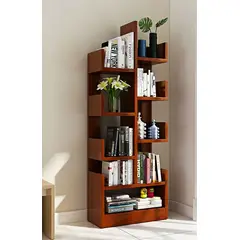 AMUEBLE - Librero organizador CACTUS, ROSADO tiendas melamina 18mm