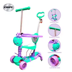 OKA - Scooter Para Niños Mariquita 5 en 1 Mujer