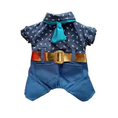 GENERICO - Disfraz para perros y gatos Ken Halloween Talla 4