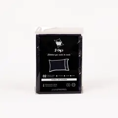 GENERICO - Fundas de Almohadas King Size Set X2 Azul Marino – 180 Hilos