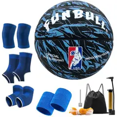 GENERICO - Balón de Baloncesto Tamaño para Interiores y Exteriores