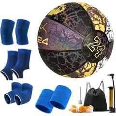 PUREPOWER - Balón de brillante reflectante de baloncesto luminoso NO7