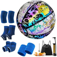 GENERICO - Balón de brillante reflectante de baloncesto luminoso NO.7