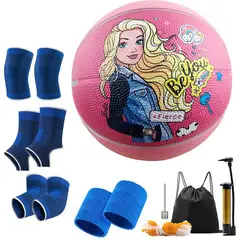 GENERICO - Balón de Baloncesto Tamaño kt para Interiores y Exteriores