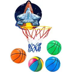 GENERICO - Juego de mini aro de baloncesto Con 4 PCS pelota para niños
