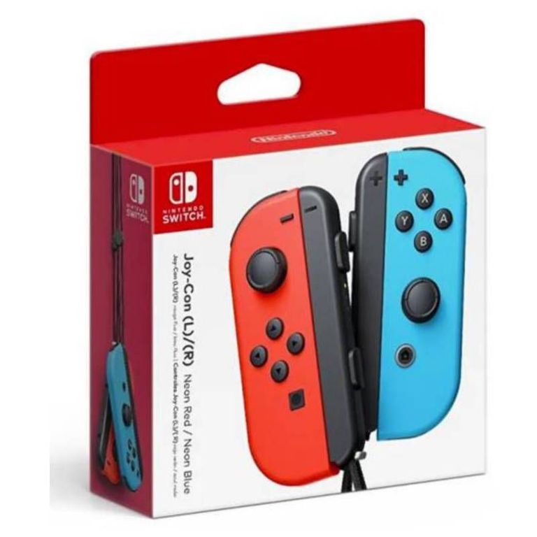 Mando Joycon Switch Neon Red Neon Blue