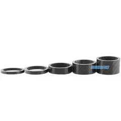 GENERICO - Kit 5 Piezas Espaciadores Partes De Carbon Para Bicicleta