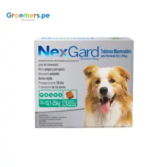 NEXGARD - ANTIPULGAS PARA PERRO L (10.1 - 25 KG) X 3 TABLETAS