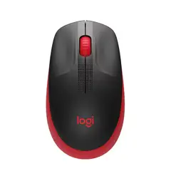 LOGITECH - Mouse M190 Inalambrico Full-Size Rojo