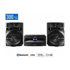 PANASONIC - Minicomponente SC-AKX110PSK 300W iluminación woofer 13 cm