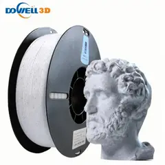 DOWELL - Filamento 3D PLA Mármol Blanco