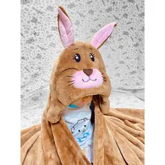 GENERICO - Manta polar con capucha