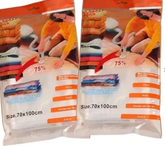 Bolsa al Vacío para Ropa 70x100 Pack x2