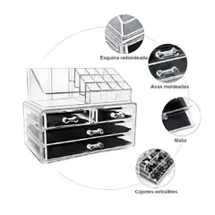 GENERICO - Organizador 4 Cajones para Maquillaje y Joyas