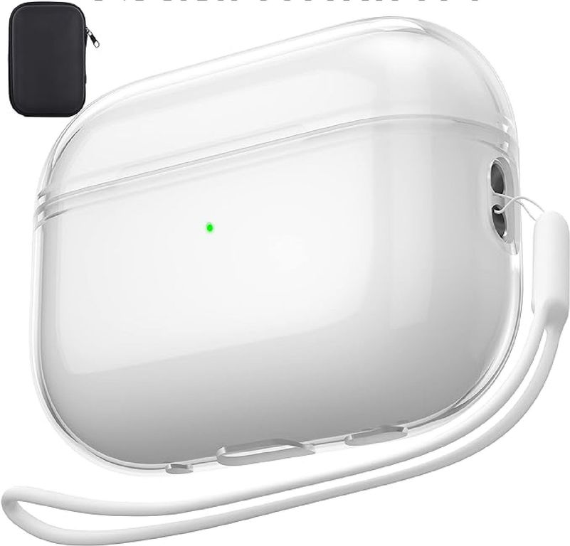 CASE TPU PARA AIRPODS 1ERA Y 2DA GENERACION TRANSPARENTE