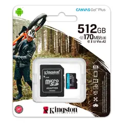 KINGSTON - Memoria Micro Sd Original Canvas Go! Plus 512 Gb.