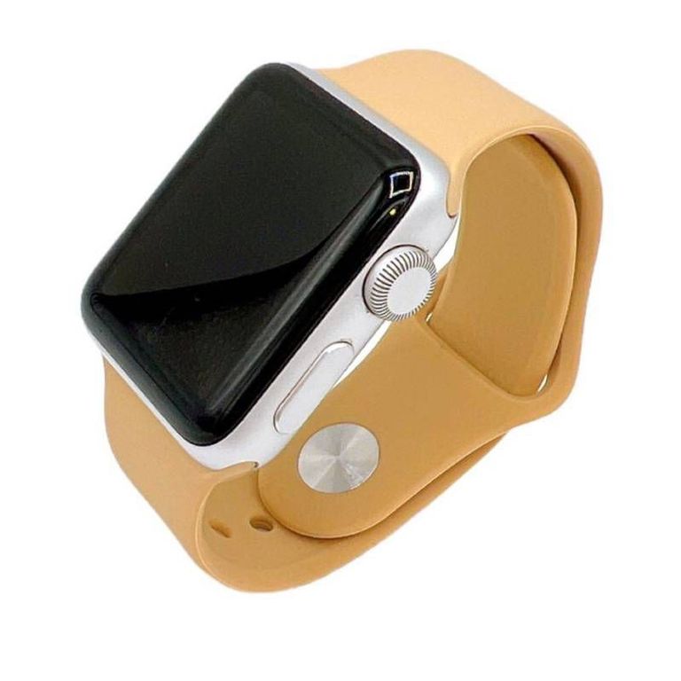 Correas de Silicona Applewatch-Nuez Beige-38-40-41mm