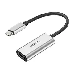 WIWU - ALPHAHDMIG Type-C a HDMI USB-C Hub - Gris