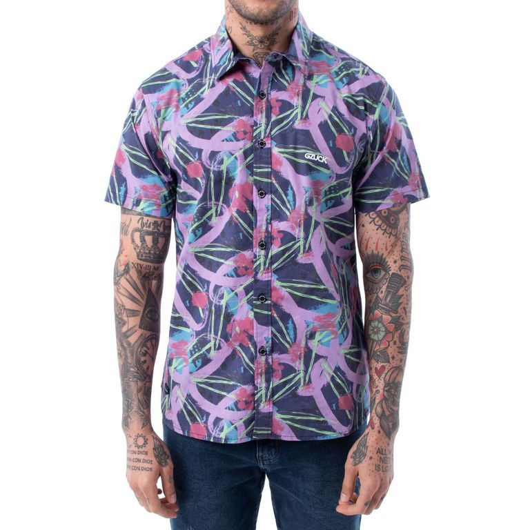 Camisa Moda Popelina Color Expresion Hombre