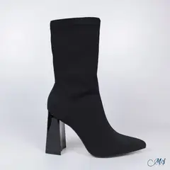 MARGLO SHOES - Botas Cortas Licra Negro M26