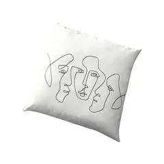 GENERICO - Cojin Zara Almohadas Minimalista 3 Caras 40x40 Cm