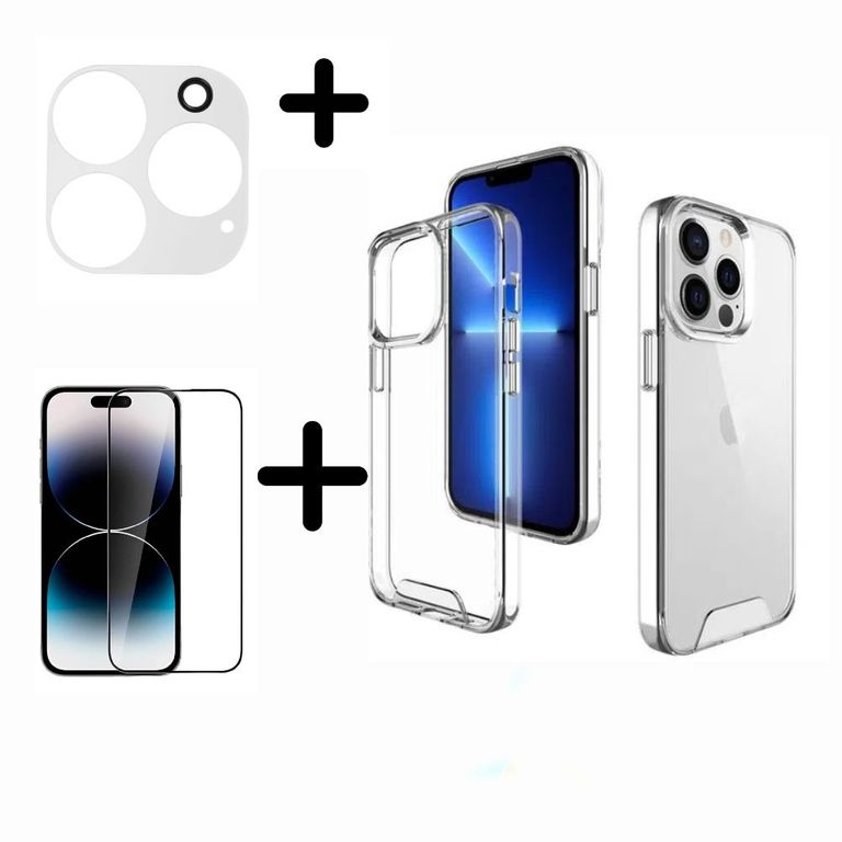 Case Anticaida iPhone 15 Pro Max + Mica de Camara + PANTALLA.