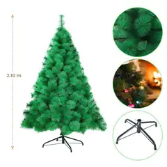 GENERICO - ARBOL DE NAVIDAD PREMIUM PINO VERDE 2,10 M.