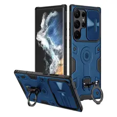 NILLKIN - Case Armor Samsung S22 Ultra - Azul