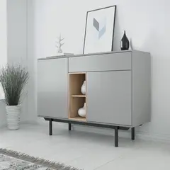 VENTITAS HOME - Cómoda Aparador Yoon Gris y Duna